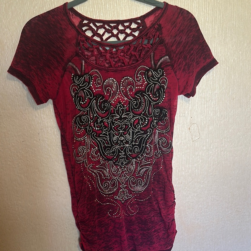 Women's Embellished Top Y2K Style